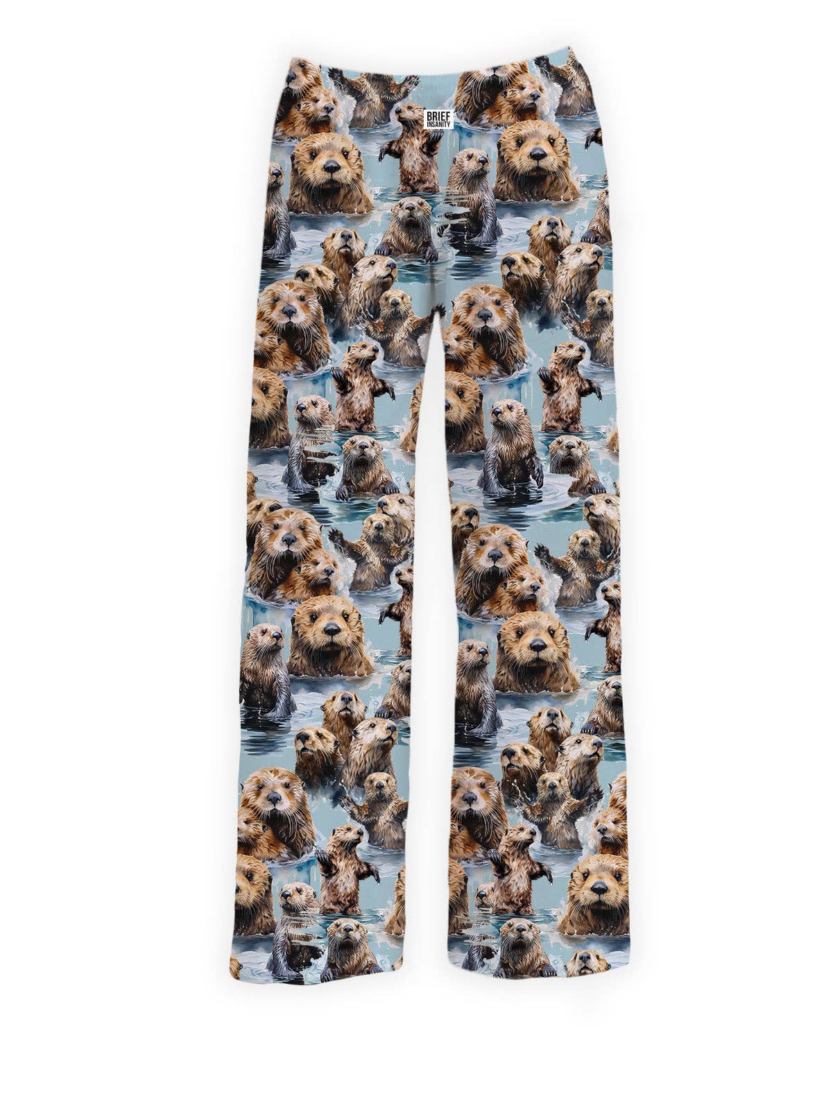 BRIEF INSANITY - Playful Sea Otter Lounge Pants