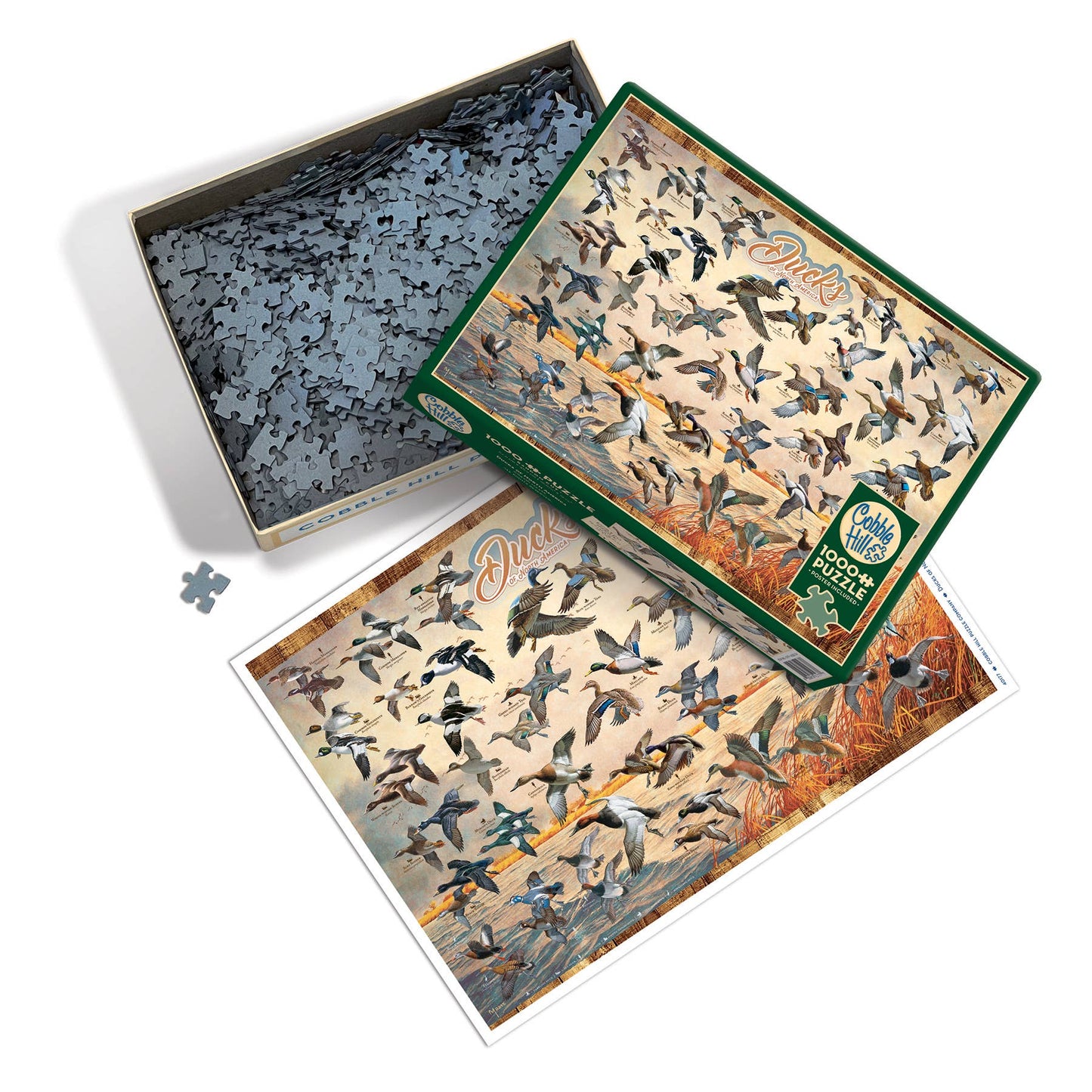 Outset Games and Cobble Hill Puzzles - Ducks of North America 1000pc puzzle