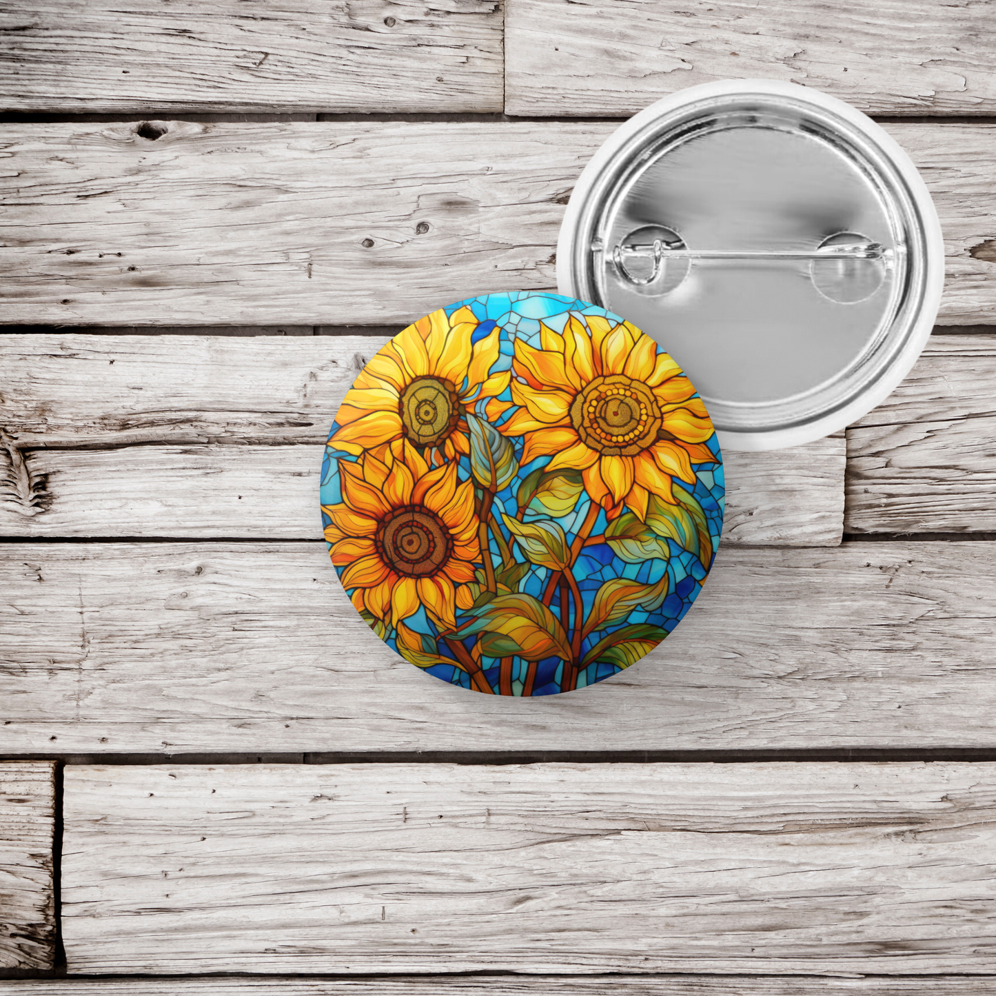 NatureCuts - Sunflower Pin Button