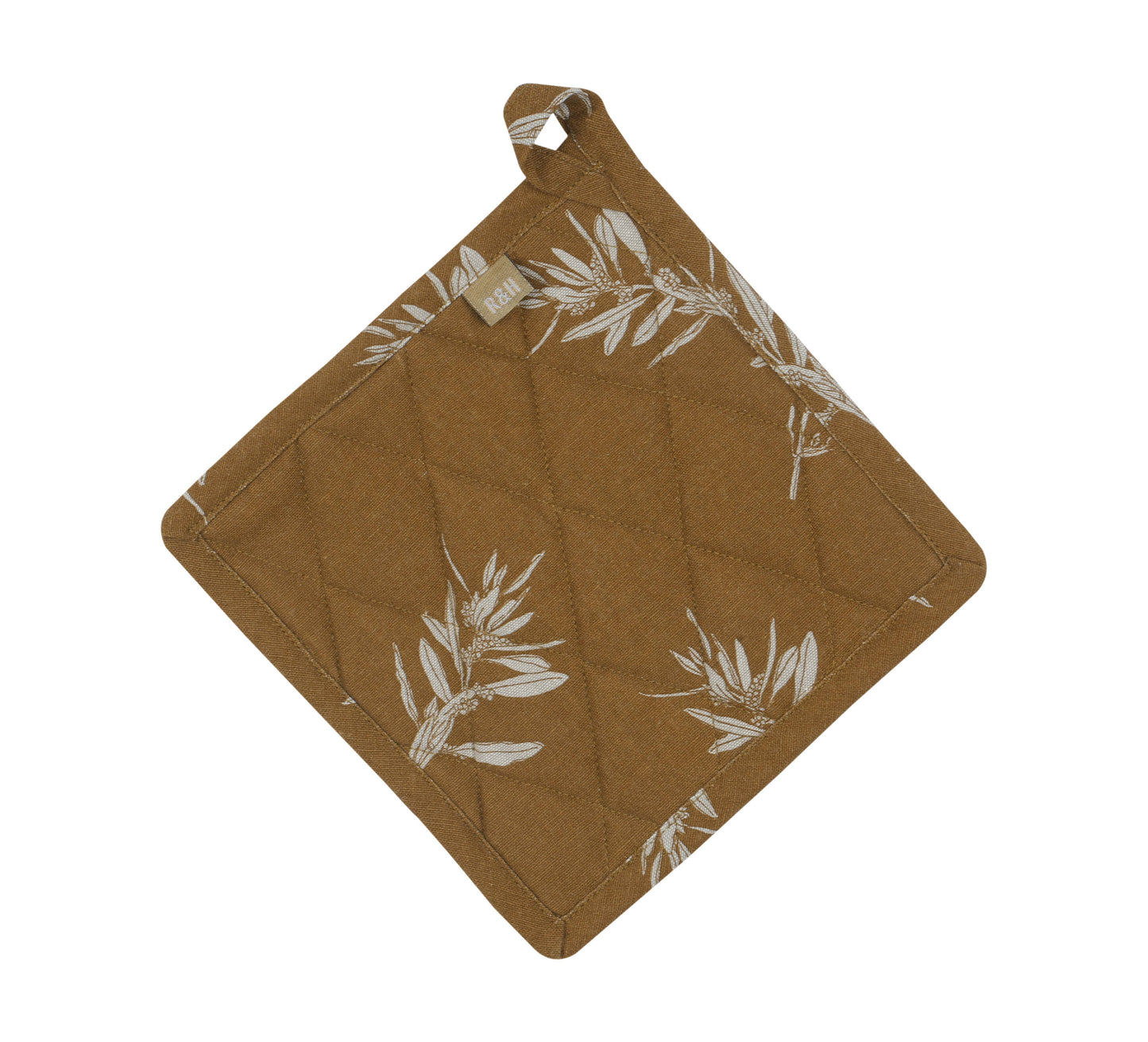 Raine & Humble - Pot Holder Trivets Olives Mustard