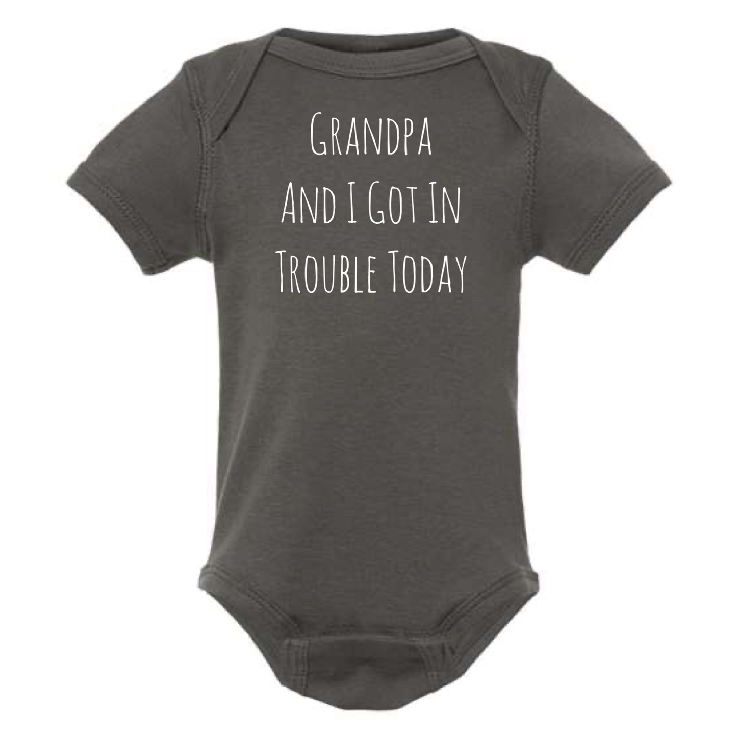 dkhandmade - Grandpa and I Got In Trouble Today Onesie