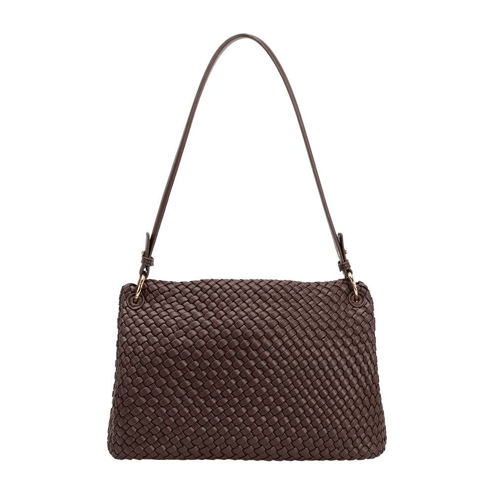 Melie Bianco - Natalia Espresso Recycled Vegan Bag