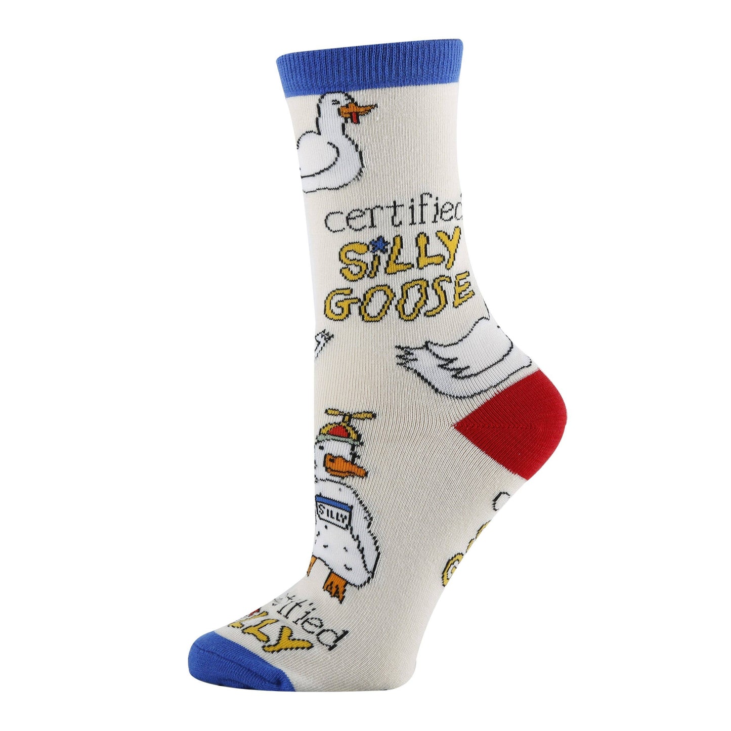 Sock It Up Silly Goose Women's Cotton Crew Socks