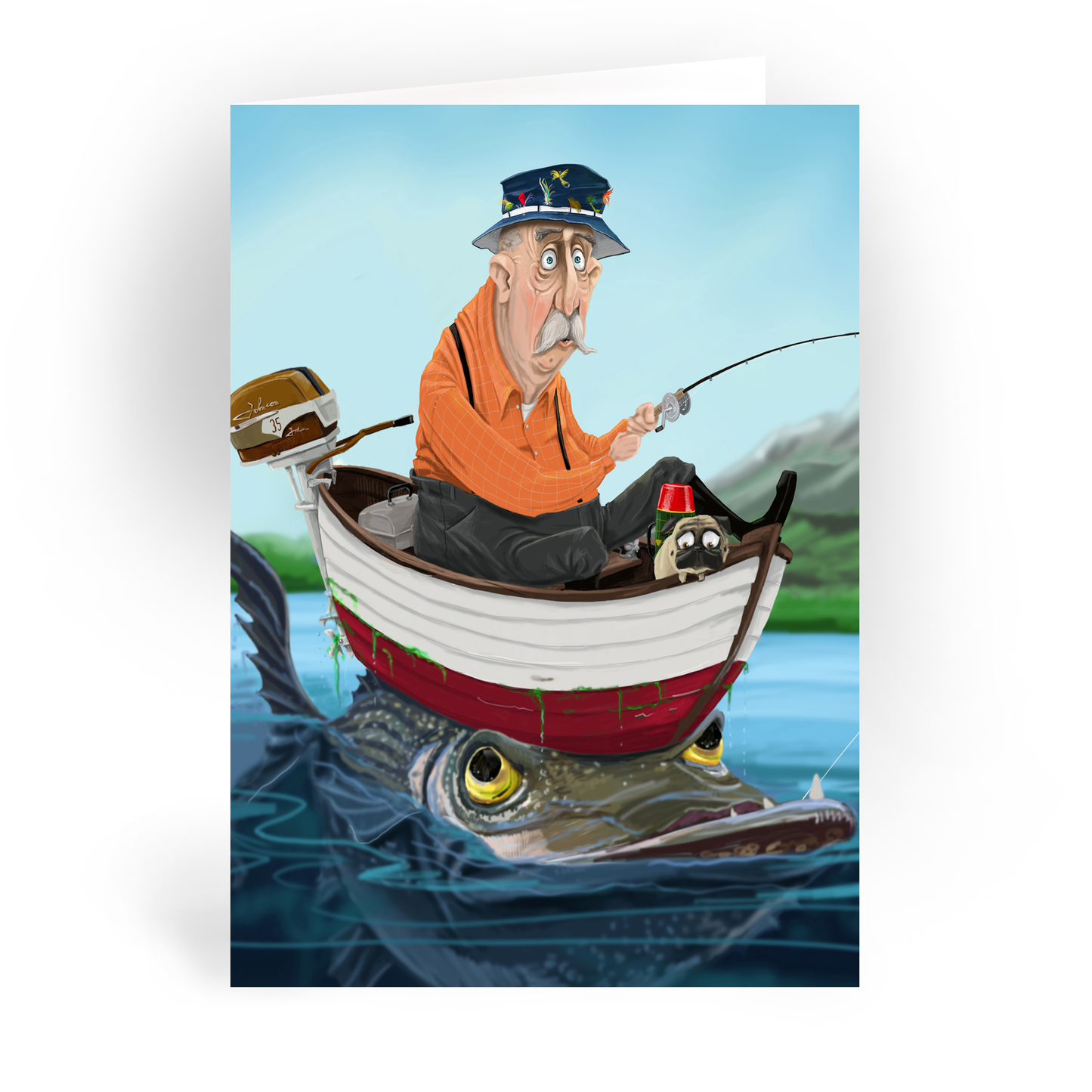 Mark Ludy Art Books & Games - Big Fish Greeting Card