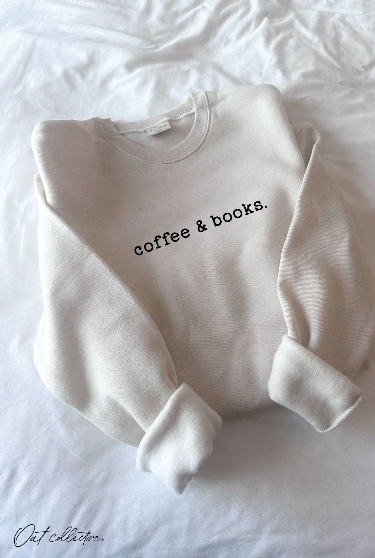 OAT COLLECTIVE - COFFEE AND BOOKS Graphic Sweatshirt