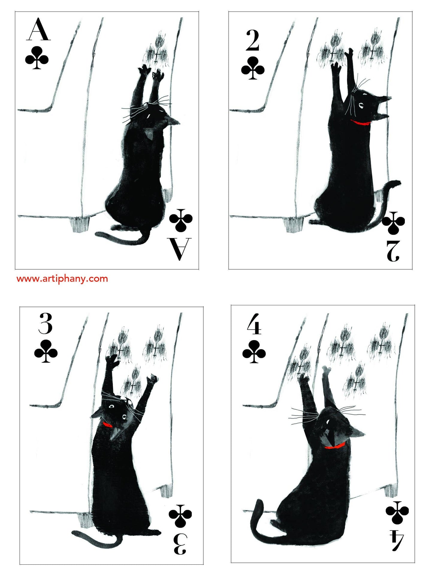 Artiphany - Kitten Club Playing Cards