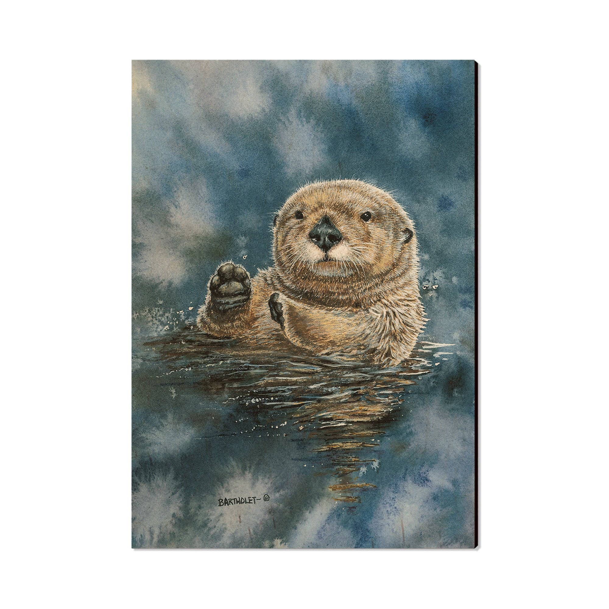 Daydream HQ - Sea Otter - Wood Postcards