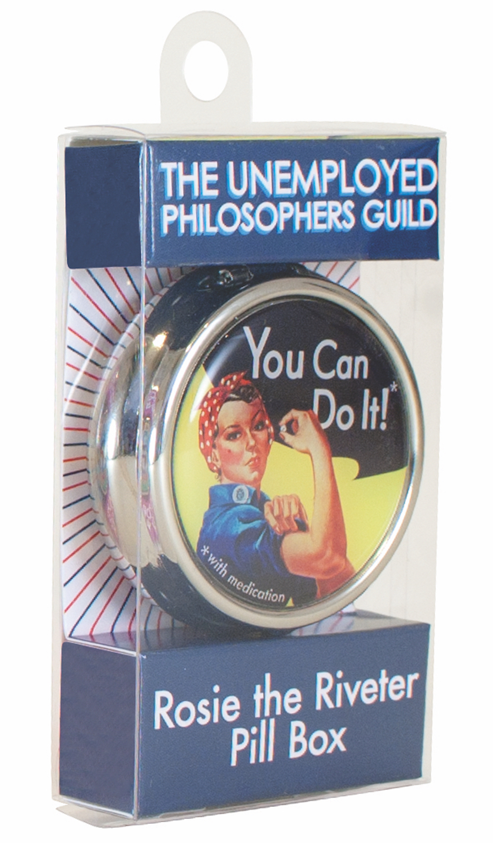 Unemployed Philosophers Guild - Rosie the Riveter Pill Box