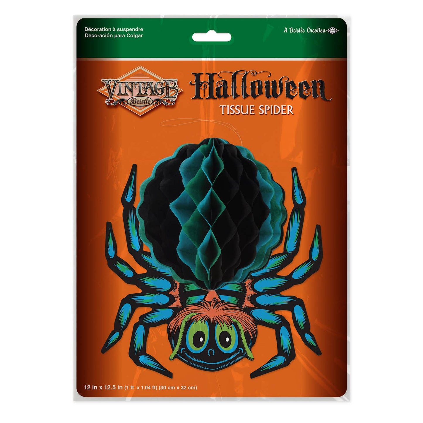 Beistle - Vintage Halloween Tissue Spider
