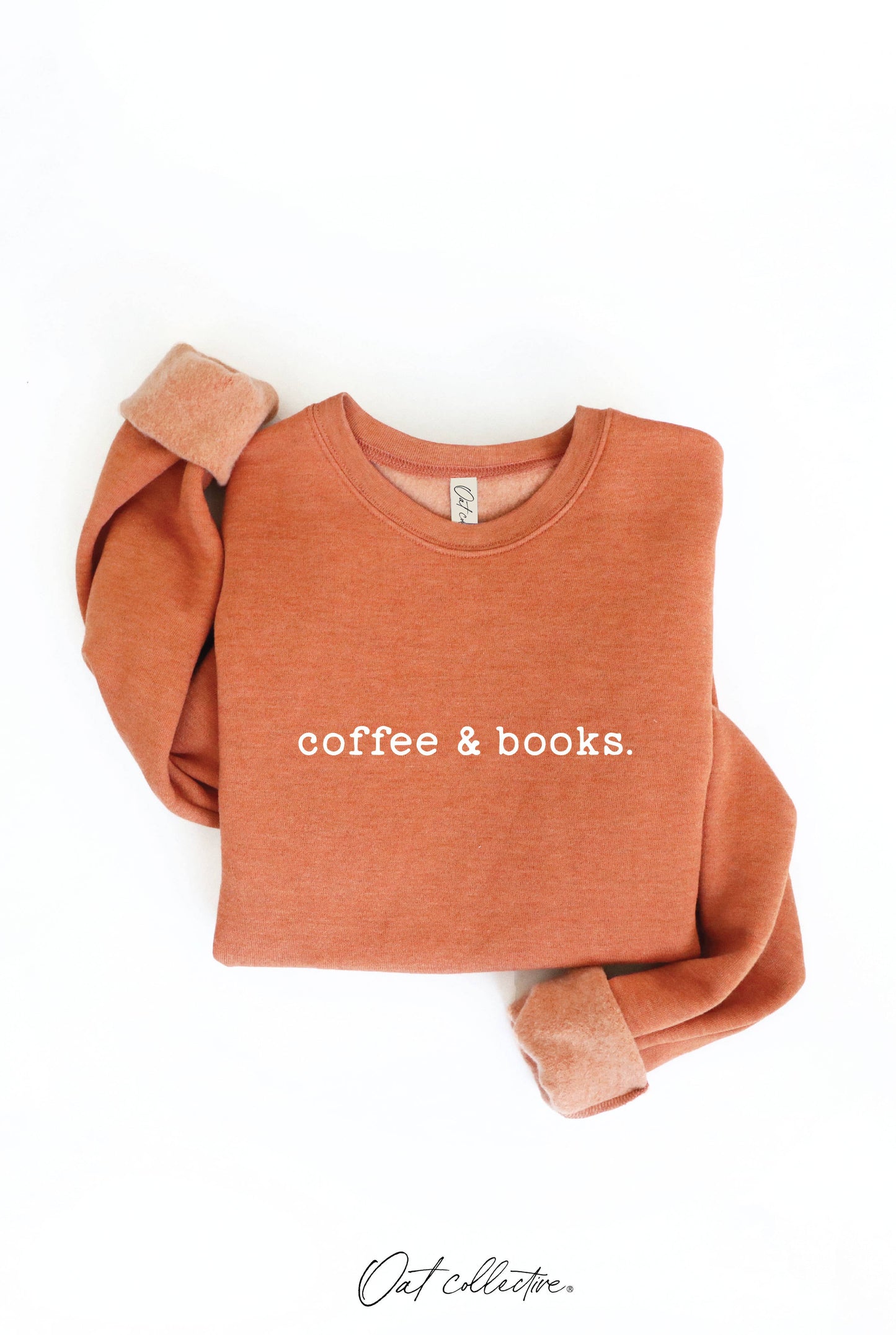 OAT COLLECTIVE - COFFEE AND BOOKS Graphic Sweatshirt