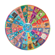 Load image into Gallery viewer, eeBoo - Cats of the World 500 Piece Round Puzzle
