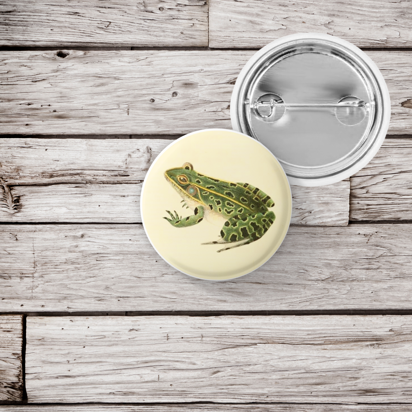 NatureCuts - Leopard Frog Pin Button