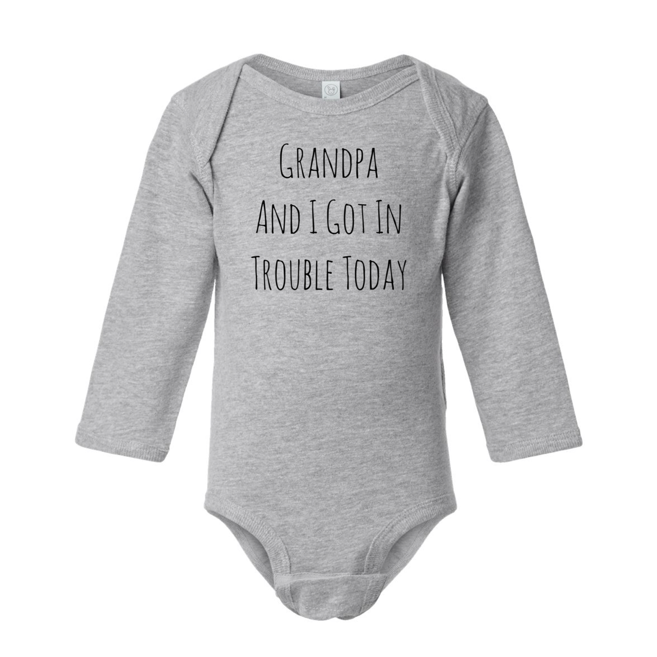 dkhandmade - Grandpa and I Got In Trouble Today Onesie