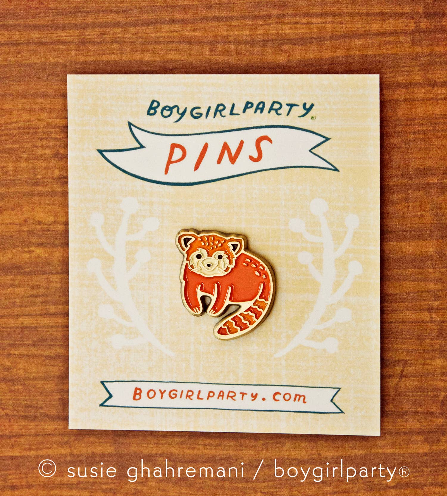 Boygirlparty - Red Panda Enamel Pin