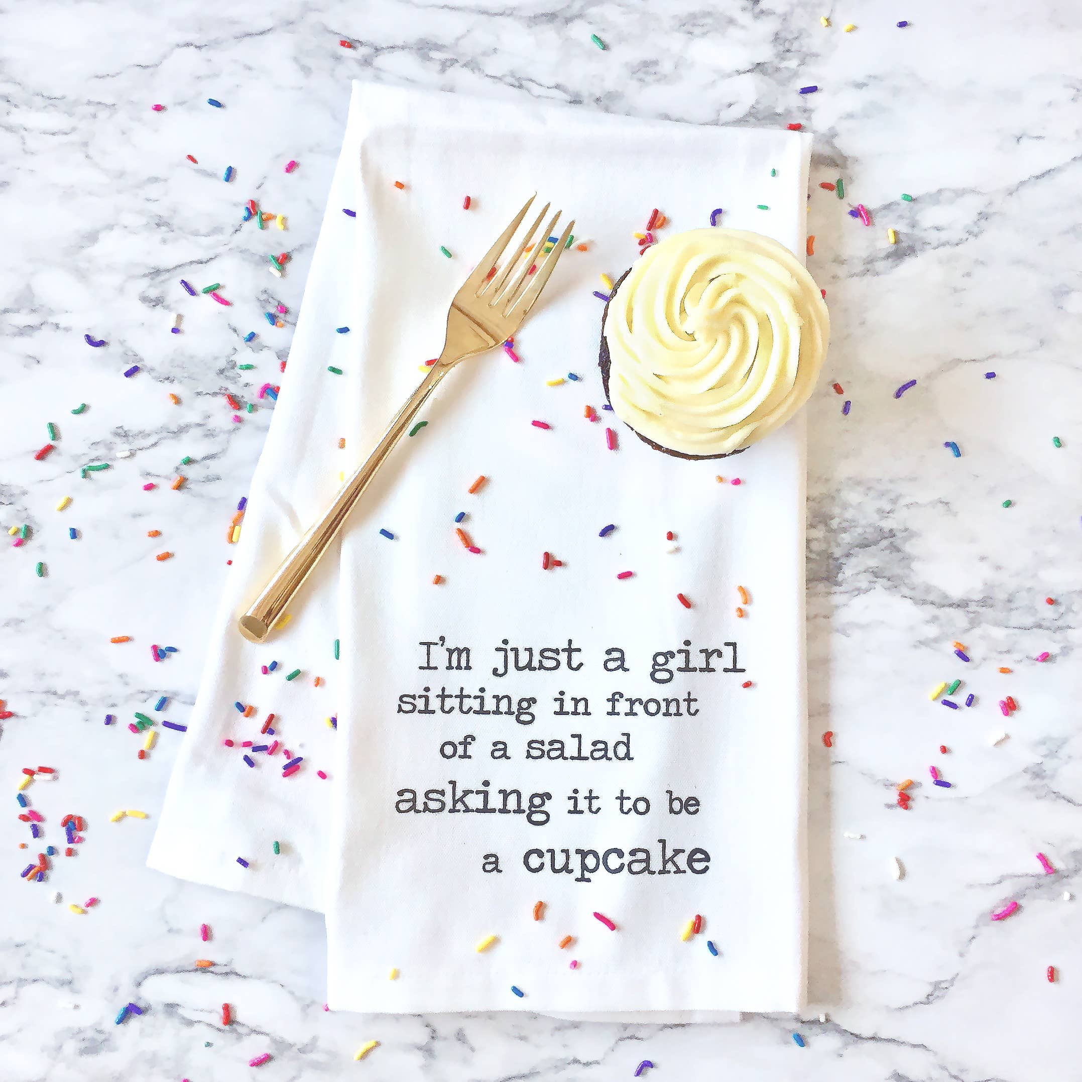 DEV D + CO. - I'm Just A Girl - Artisan Tea Towel