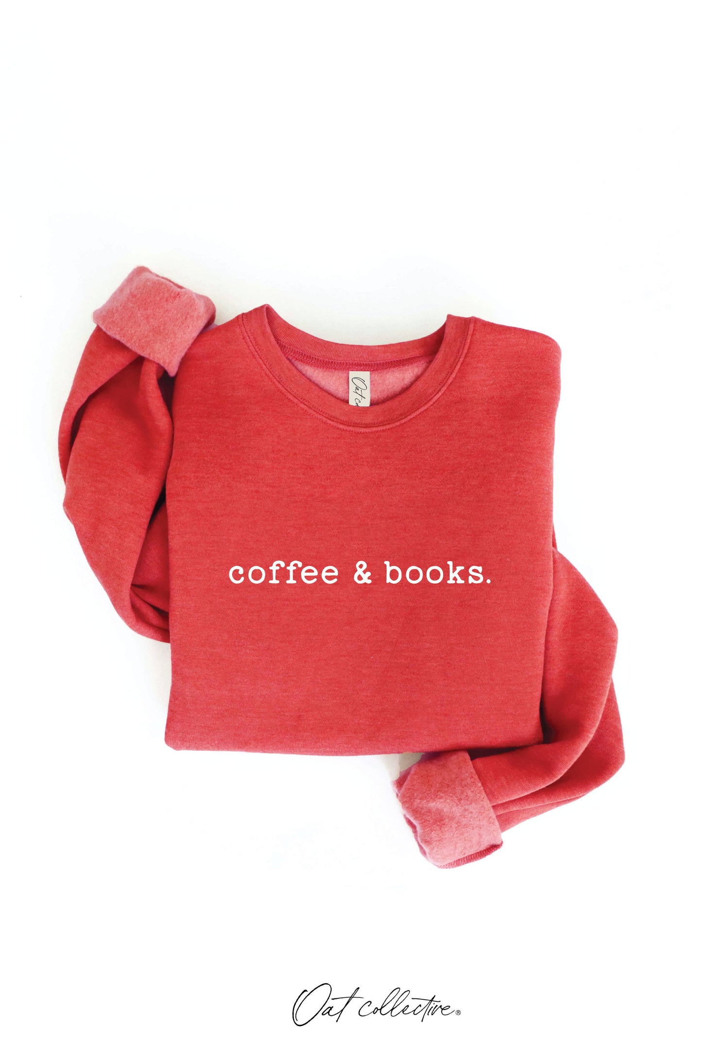 OAT COLLECTIVE - COFFEE AND BOOKS Graphic Sweatshirt