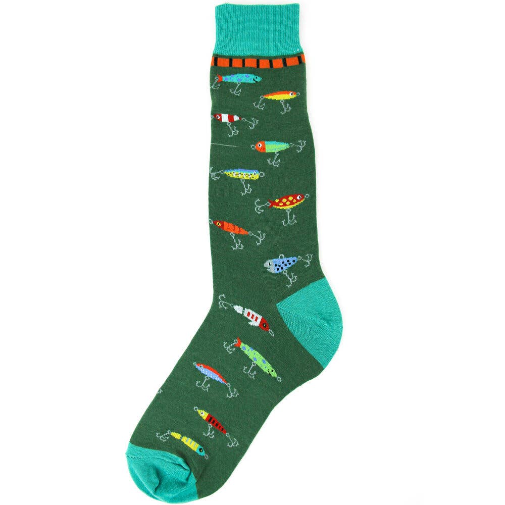 Foot Traffic Socks - Men's Fishing Lure Sock