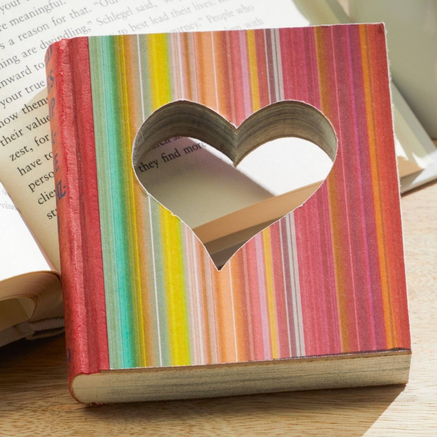 Your Heart's Content - Cutout books, gift for mom, shelf sitters, book lovers