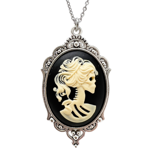 UMBRELLALABORATORY - Black Lolita Lady Skeleton Necklace