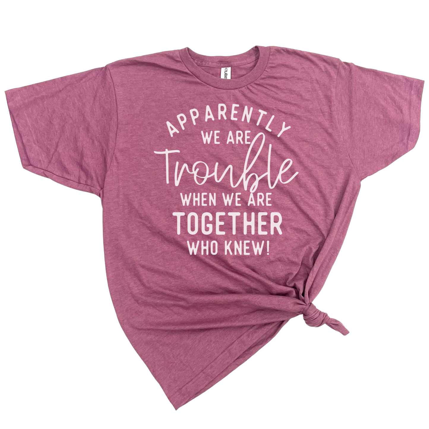 dkhandmade - APPARENTLY WE ARE TROUBLE WHEN WE ARE TOGETHER T-SHIRT