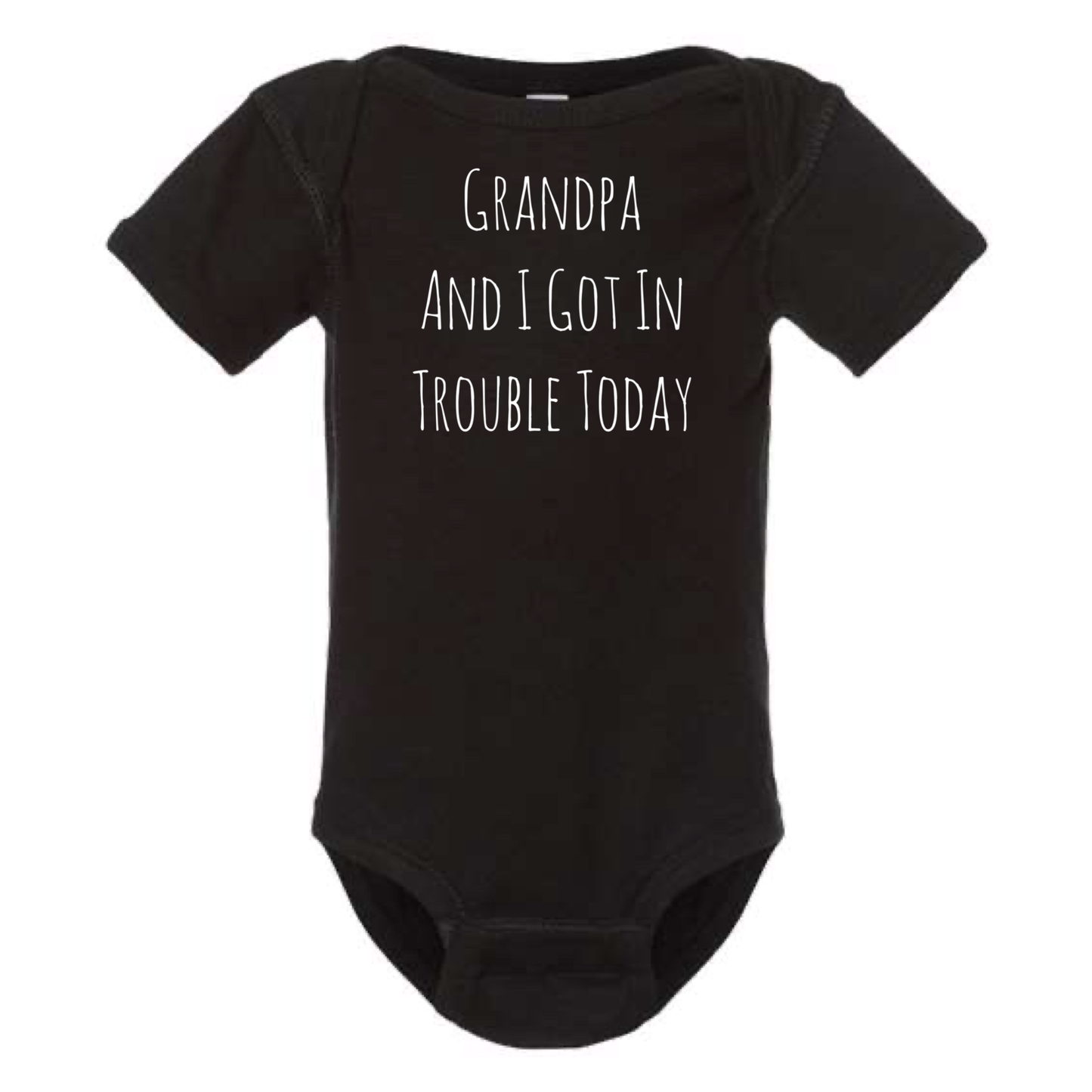 dkhandmade - Grandpa and I Got In Trouble Today Onesie