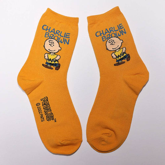 K-Wonderland - Peanuts Snoopy and friends characters Solid Crew Socks