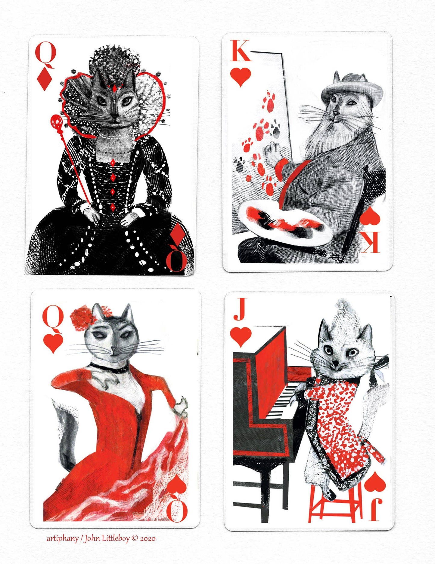 Artiphany - Kitten Club Playing Cards