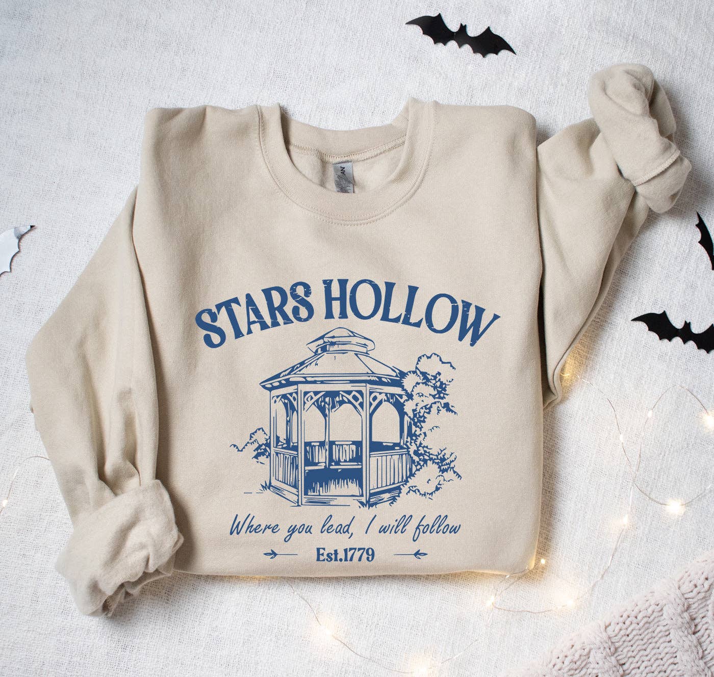 Painted Lavender - Stars Hollow Where You Lead I Will Follow Crewneck