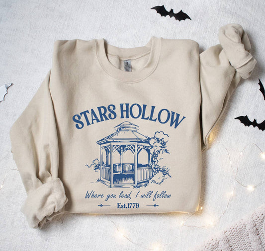 Painted Lavender - Stars Hollow Where You Lead I Will Follow Crewneck