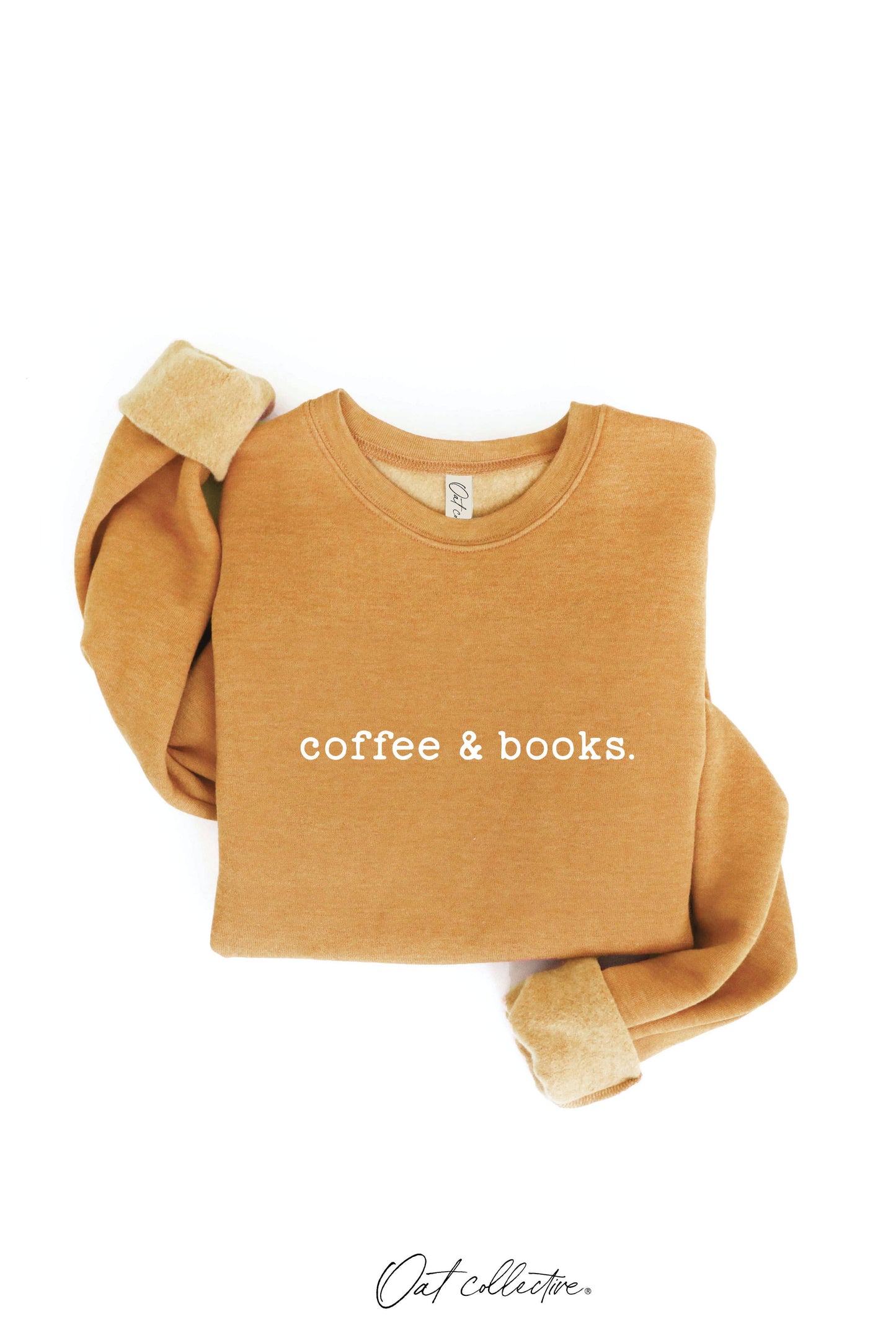 OAT COLLECTIVE - COFFEE AND BOOKS Graphic Sweatshirt