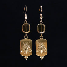 Load image into Gallery viewer, JAC Jewelry Designs - Golden Bee Relief Earrings
