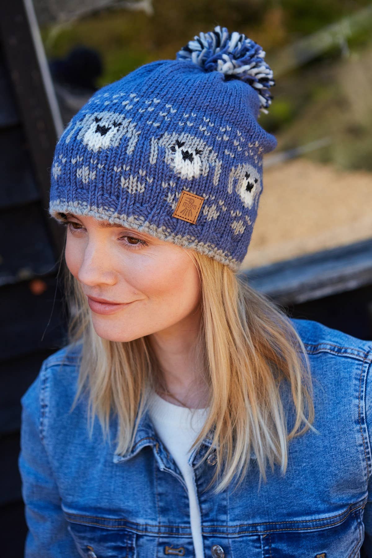 Pachamama Ltd - Pooch Dog Bobble Beanie Denim