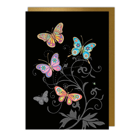 Notes & Queries, Inc. - Butterflies Blank Card