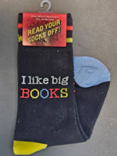 Load image into Gallery viewer, Gibbs Smith - I Like Big Books And I Cannot Lie Socks (LoveLit Book Theme)
