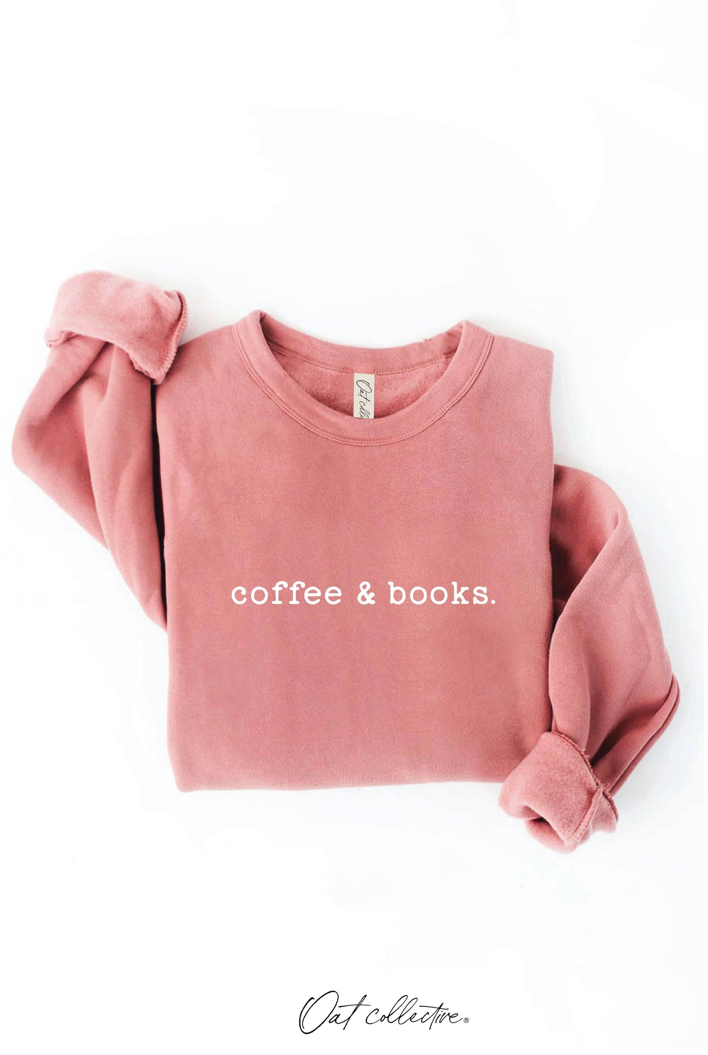OAT COLLECTIVE - COFFEE AND BOOKS Graphic Sweatshirt