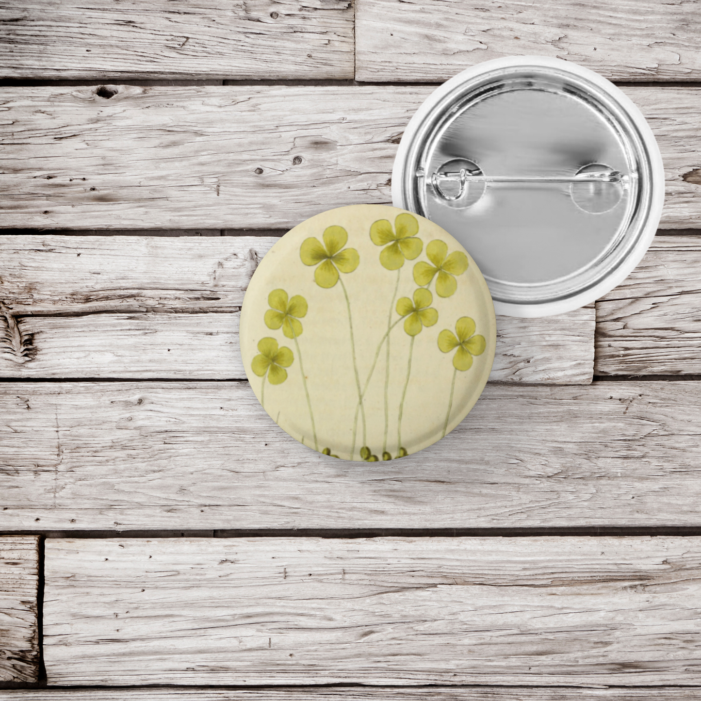 NatureCuts - Clover Pin Button