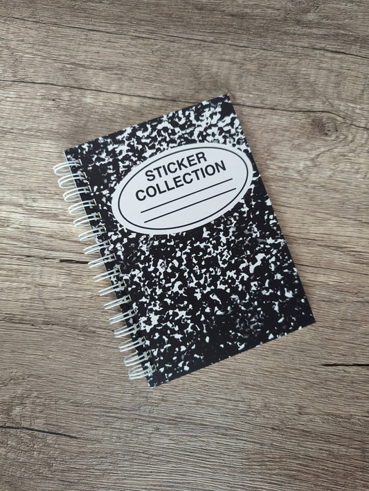 The Sadsquatch - Composition Notebook - Reusable Sticker Book