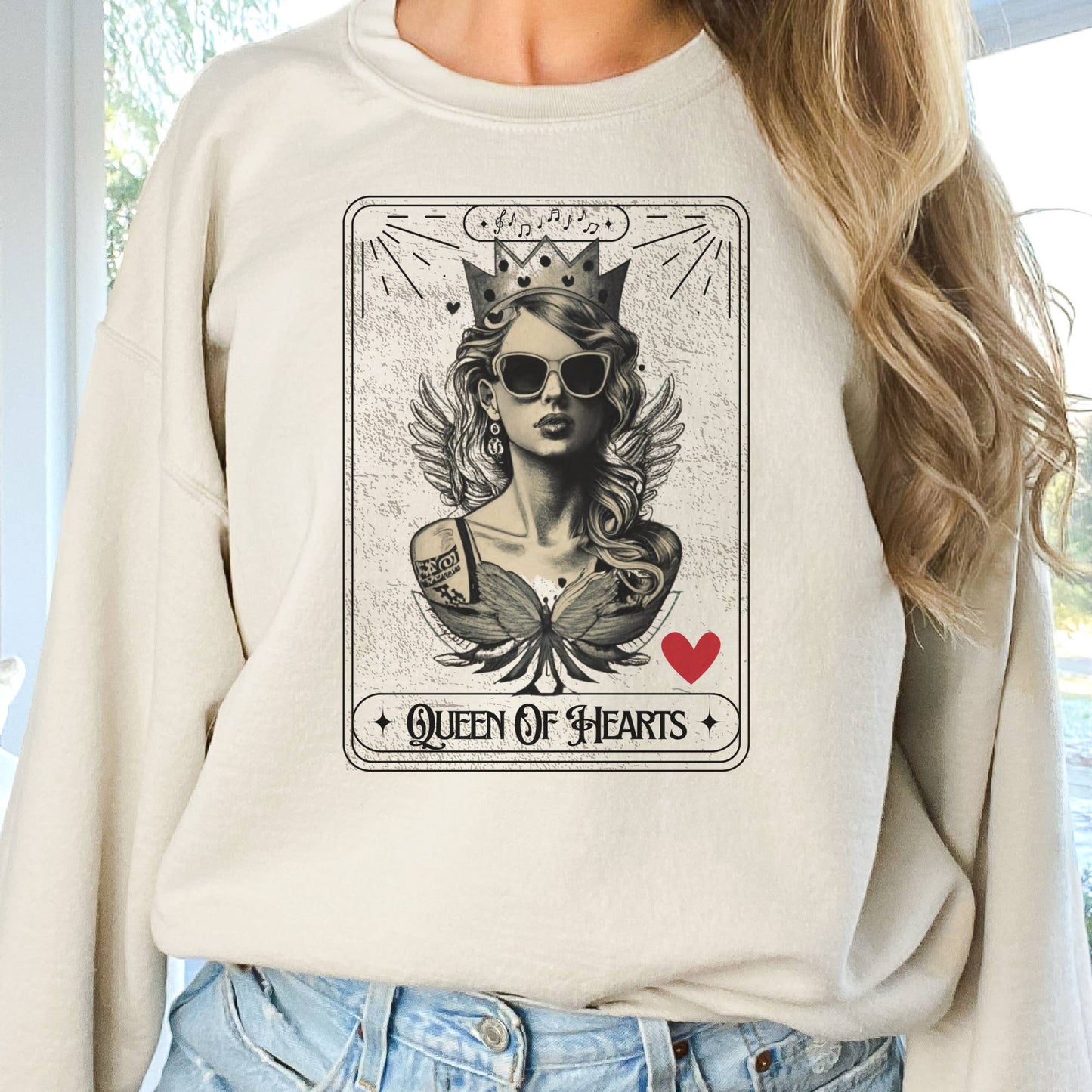 Par.tees by Party On! - Taylor Swift Queen of Hearts Concert Sweatshirt