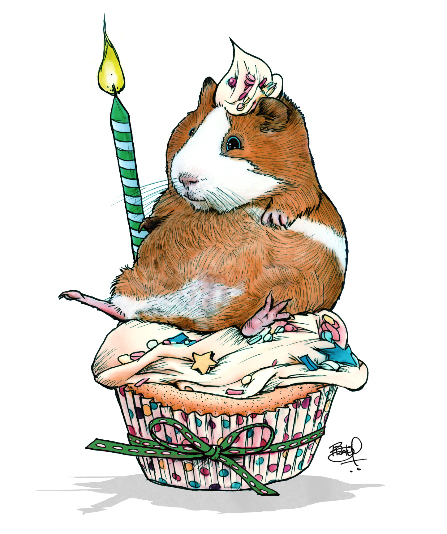 Shawn Braley Illustration - Plop on Top Greeting Card