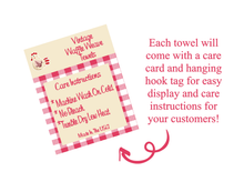 Load image into Gallery viewer, Prairie Chicken Sticker Shop &amp; Gifts - Vintage Chicken Waffle Weave Dish Towel Tea Towel
