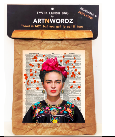 ARTNWORDZ - FRIDA ROSE LUNCH BAG