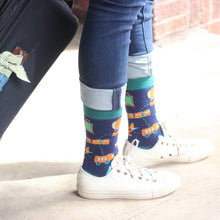 Load image into Gallery viewer, Lavley - I&#39;d Rather Be Traveling Socks
