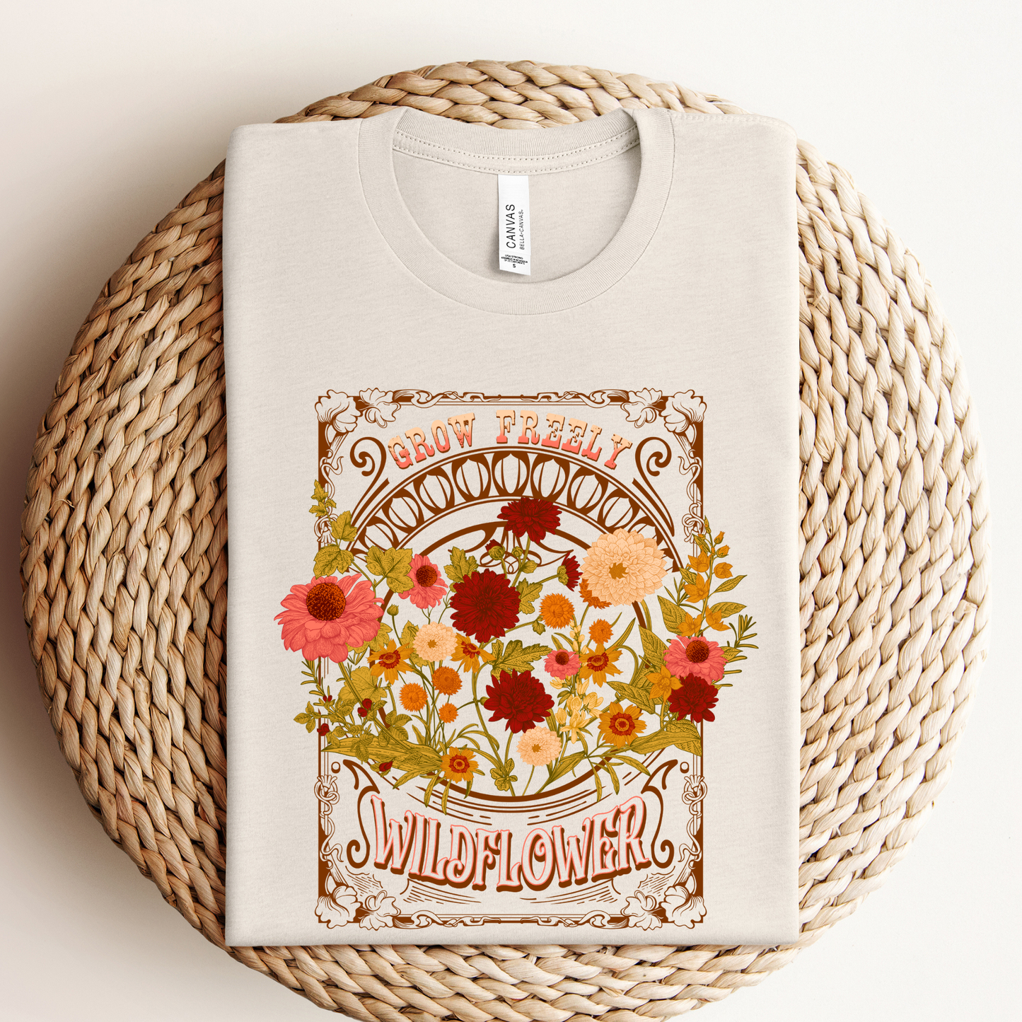 Willow Poppy - Grow Freely Wildflower Graphic Tee