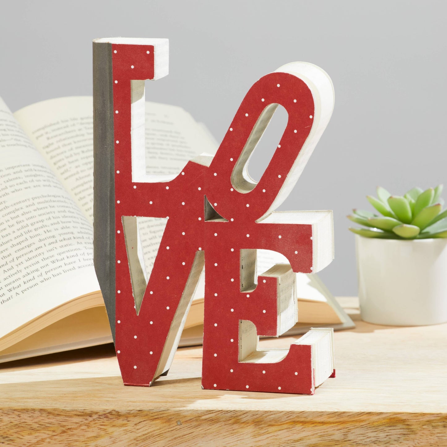 Your Heart's Content - Cutout books, gift for mom, shelf sitters, book lovers