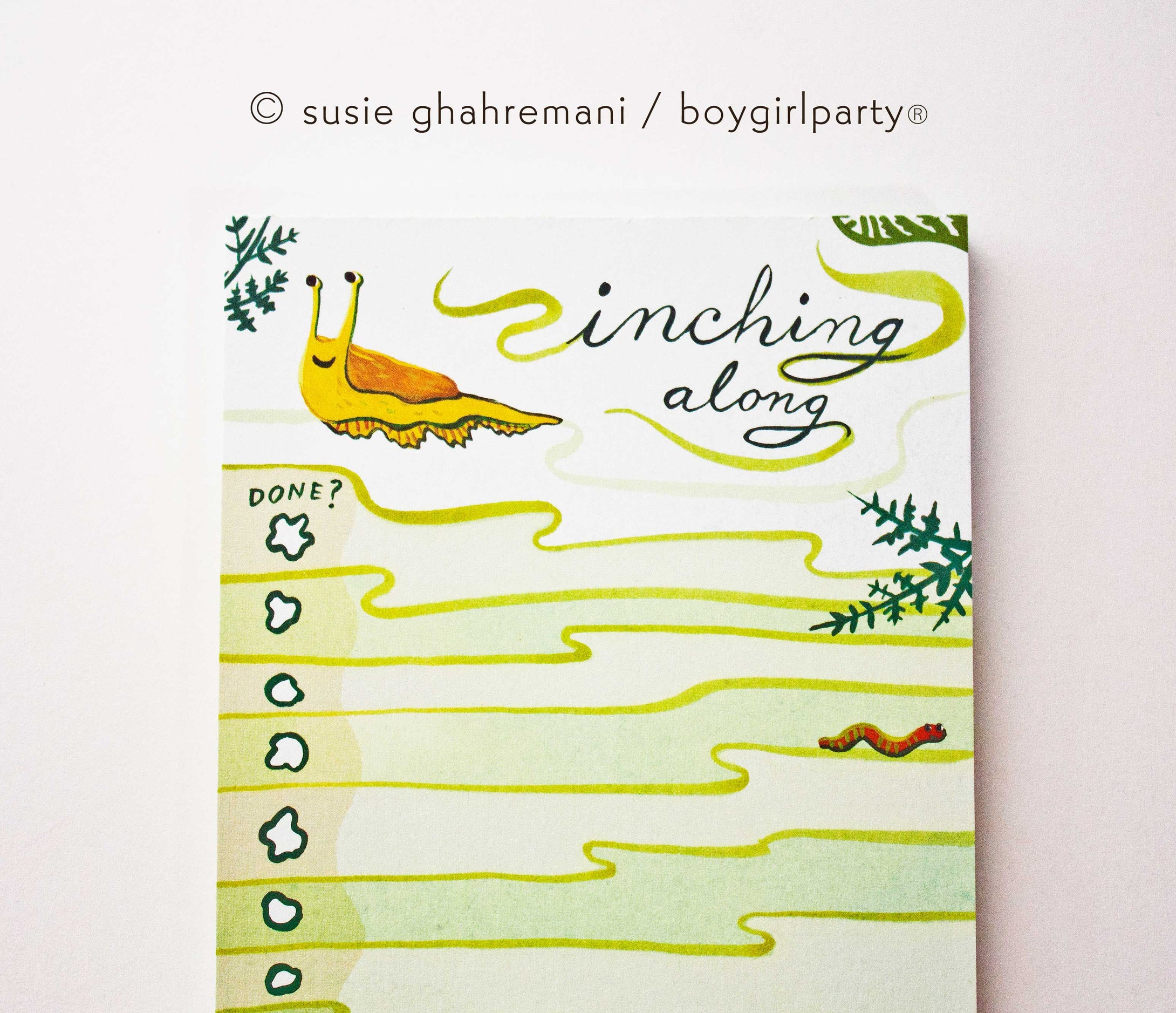 Boygirlparty - Snail and Slug To Do List Notepad - Daily Task Checklist