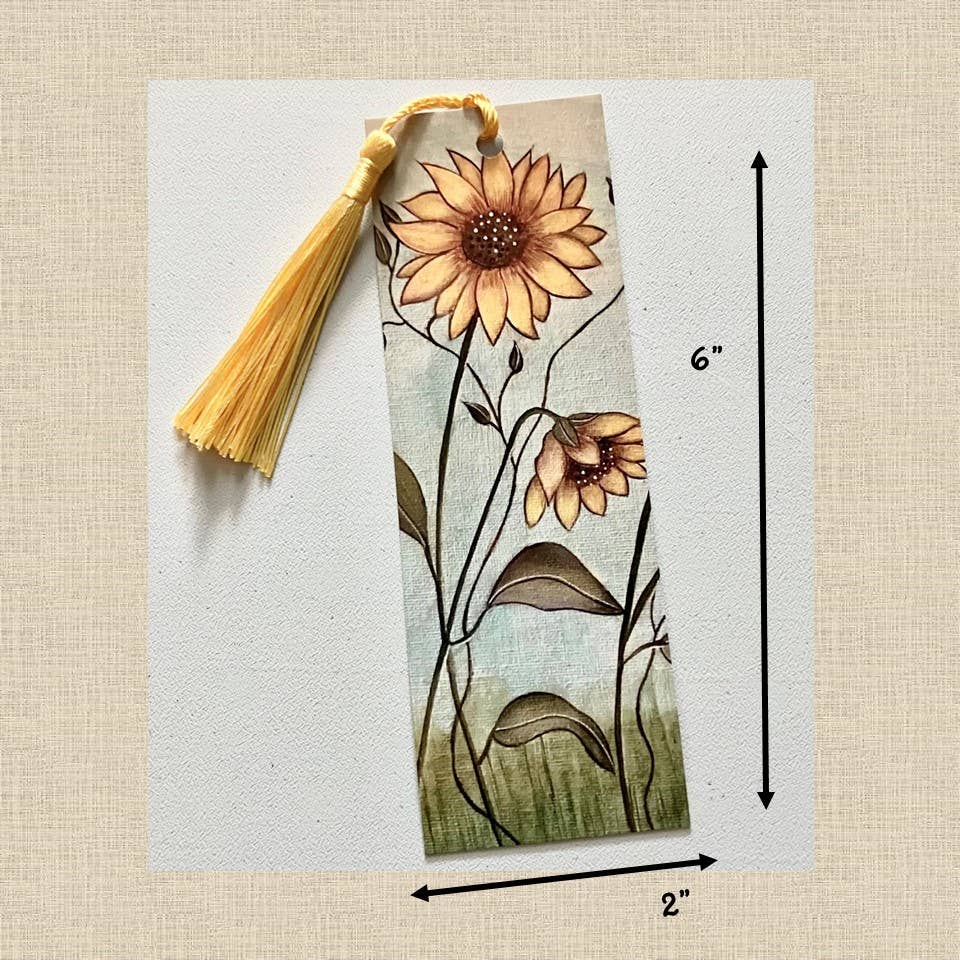 Artwork by Sandra Naufal - Sunflowers Notecard