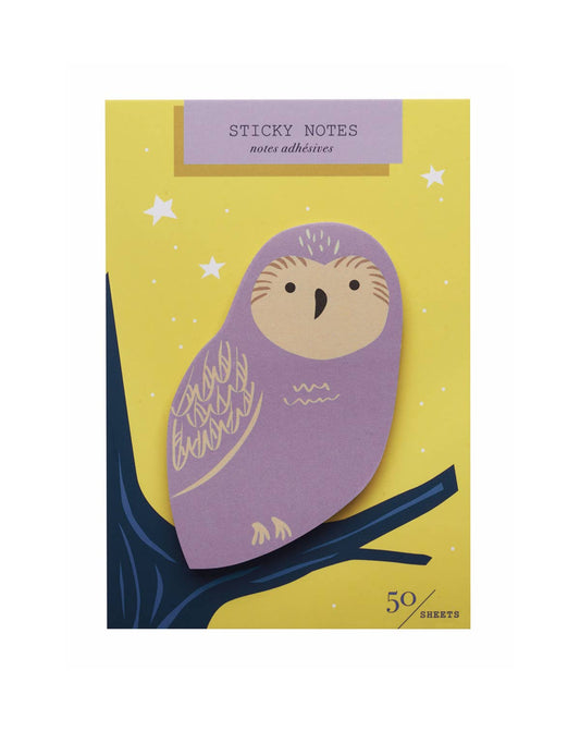 Girl of All Work - Owl Die Cut Single Sticky Notes