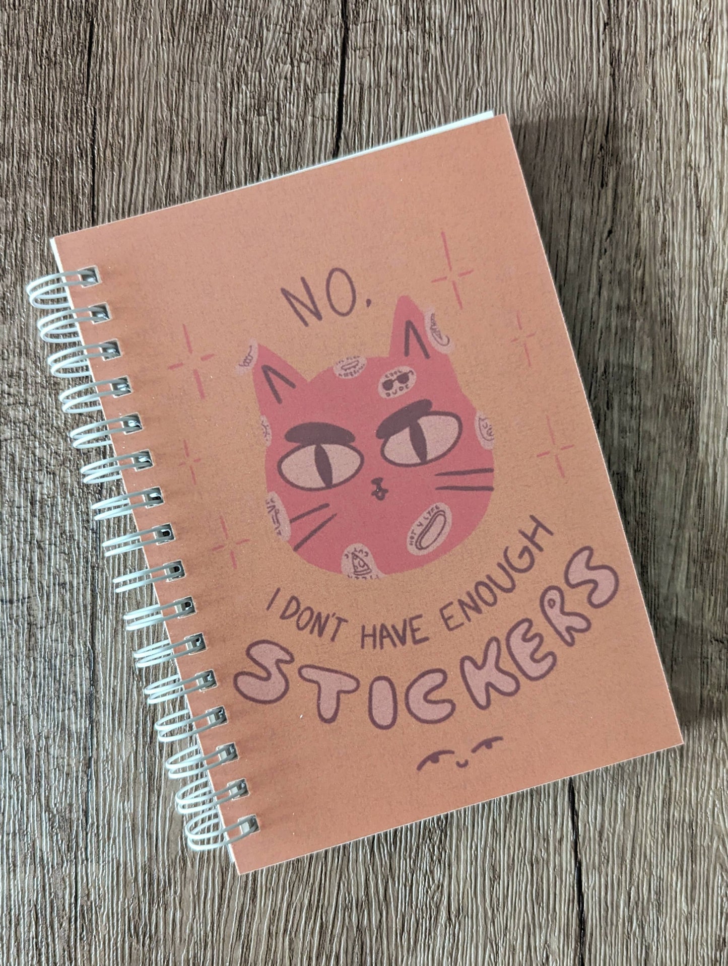 Sadsquatch - Not Enough Stickers - Cat - Reusable Sticker Book