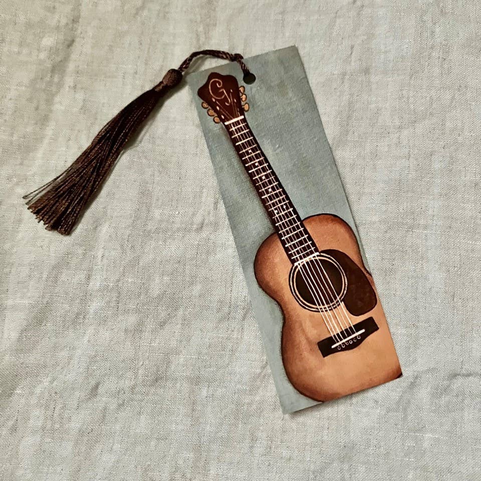 Artwork by Sandra Naufal - Guitar Bookmark