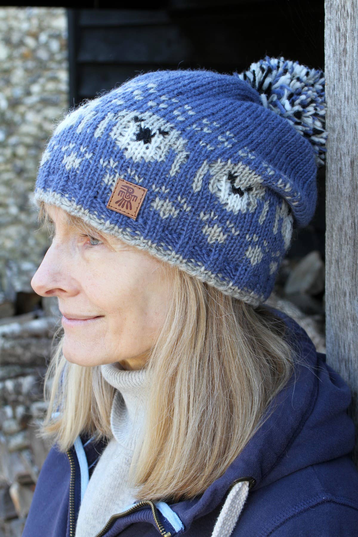 Pachamama Ltd - Pooch Dog Bobble Beanie Denim